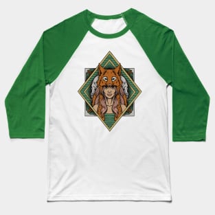 Wolf Woman Baseball T-Shirt